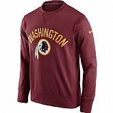Men's Washington Redskins Nike Burgundy Sideline Circuit Performance Sweatshirt,baseball caps,new era cap wholesale,wholesale hats